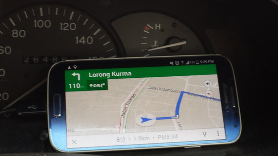 世界の車装から vol.55|コタキナバルでのグーグル・ナビ-とても便利だけど、間違いも多い